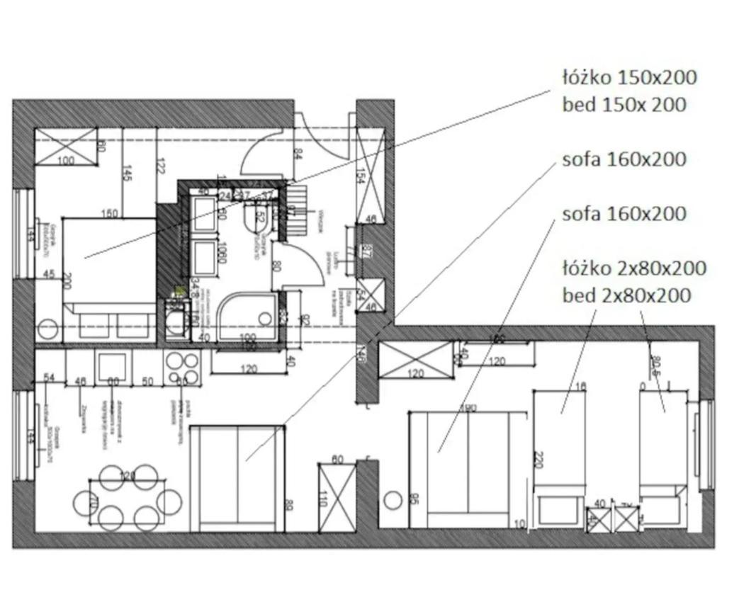 Family Luxury Comfort Old Town Apartament, 1-8, 2 Sypialnie I Salon, Parking W Cenie Гданьск Экстерьер фото
